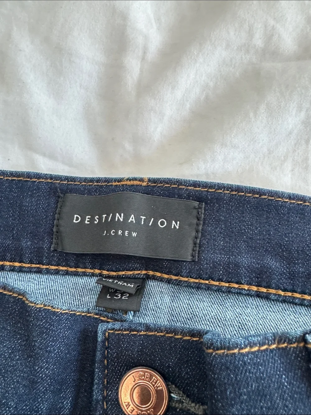 J. Crew Men's Dark Blue Slim Straight Jeans